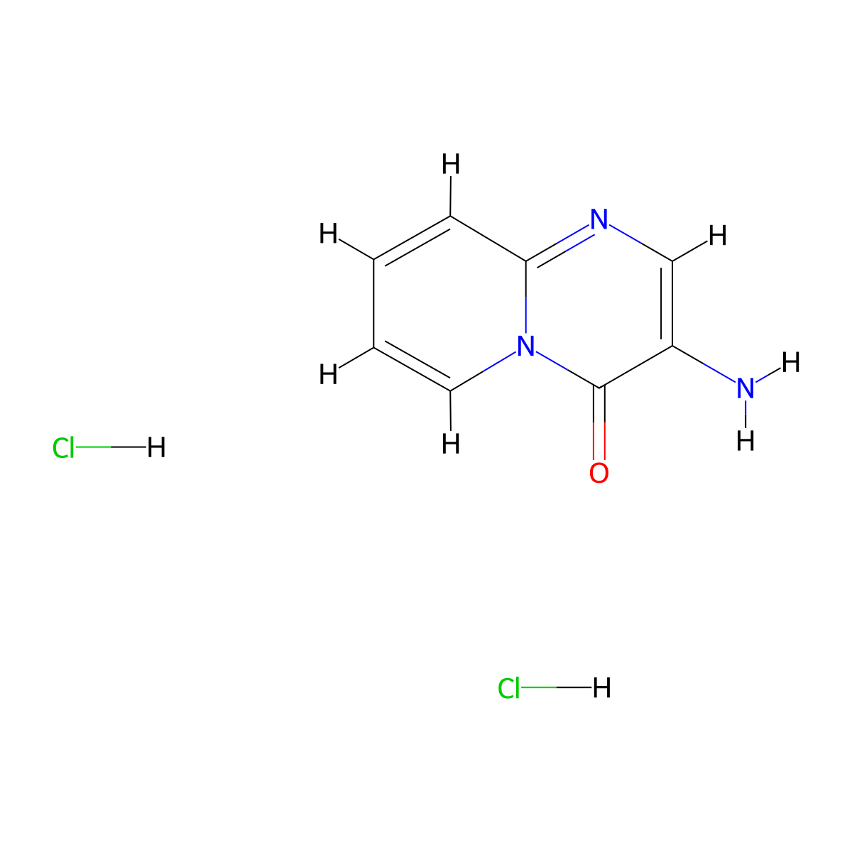 3-amino-4H-pyrido[1,2-a]pyrimidin-4-one dihydrochloride molecular structure, CAS 1332530-23-0