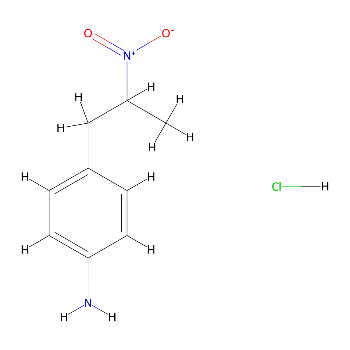 [4-(2-Nitropropyl)phenyl]amine hydrochloride molecular structure, CAS 1332530-33-2