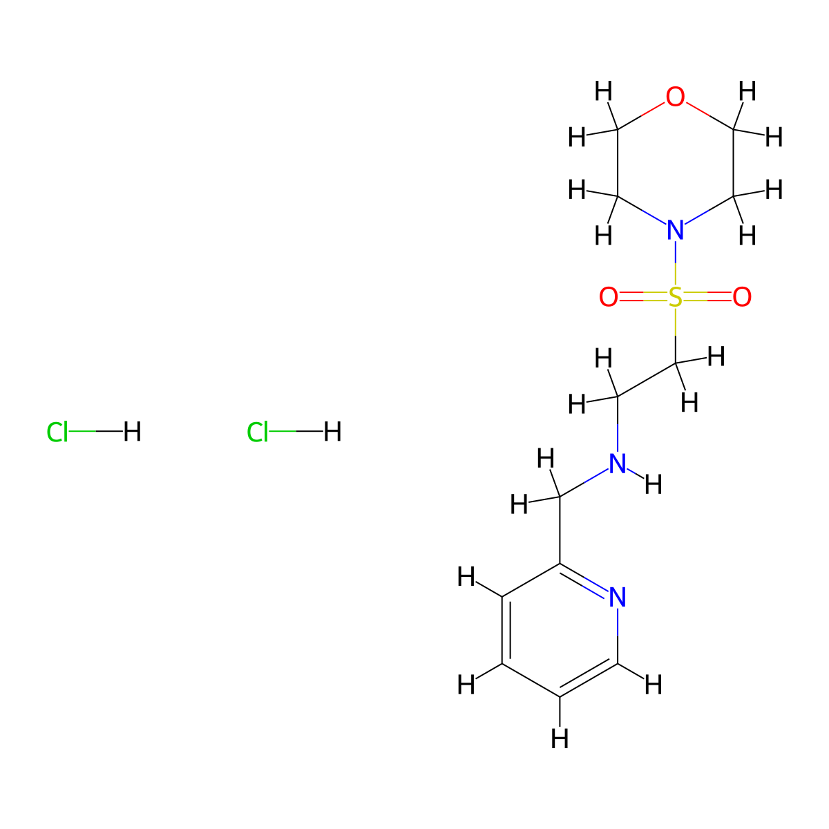 [2-(Morpholin-4-ylsulfonyl)ethyl](pyridin-2-ylmethyl)amine dihydrochloride molecular structure, CAS 1332530-38-7
