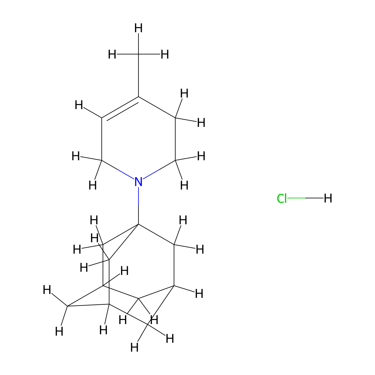 1-(1-Adamantyl)-4-methyl-1,2,3,6-tetrahydropyridine hydrochloride molecular structure, CAS 1332530-67-2