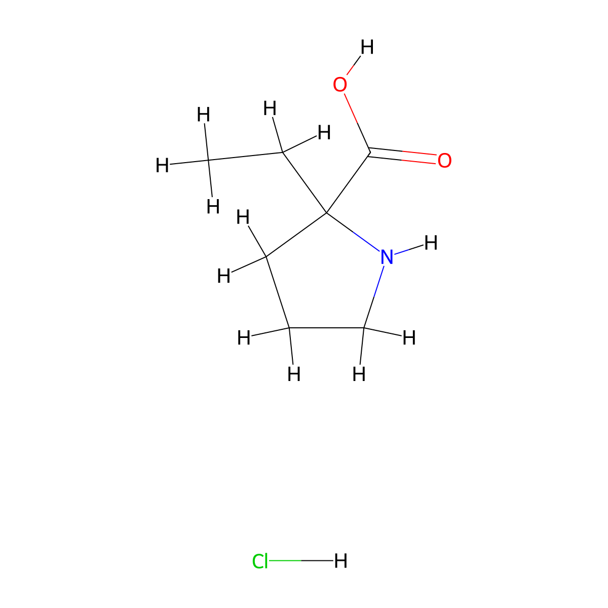 2-Ethylproline hydrochloride molecular structure, CAS 1332530-89-8