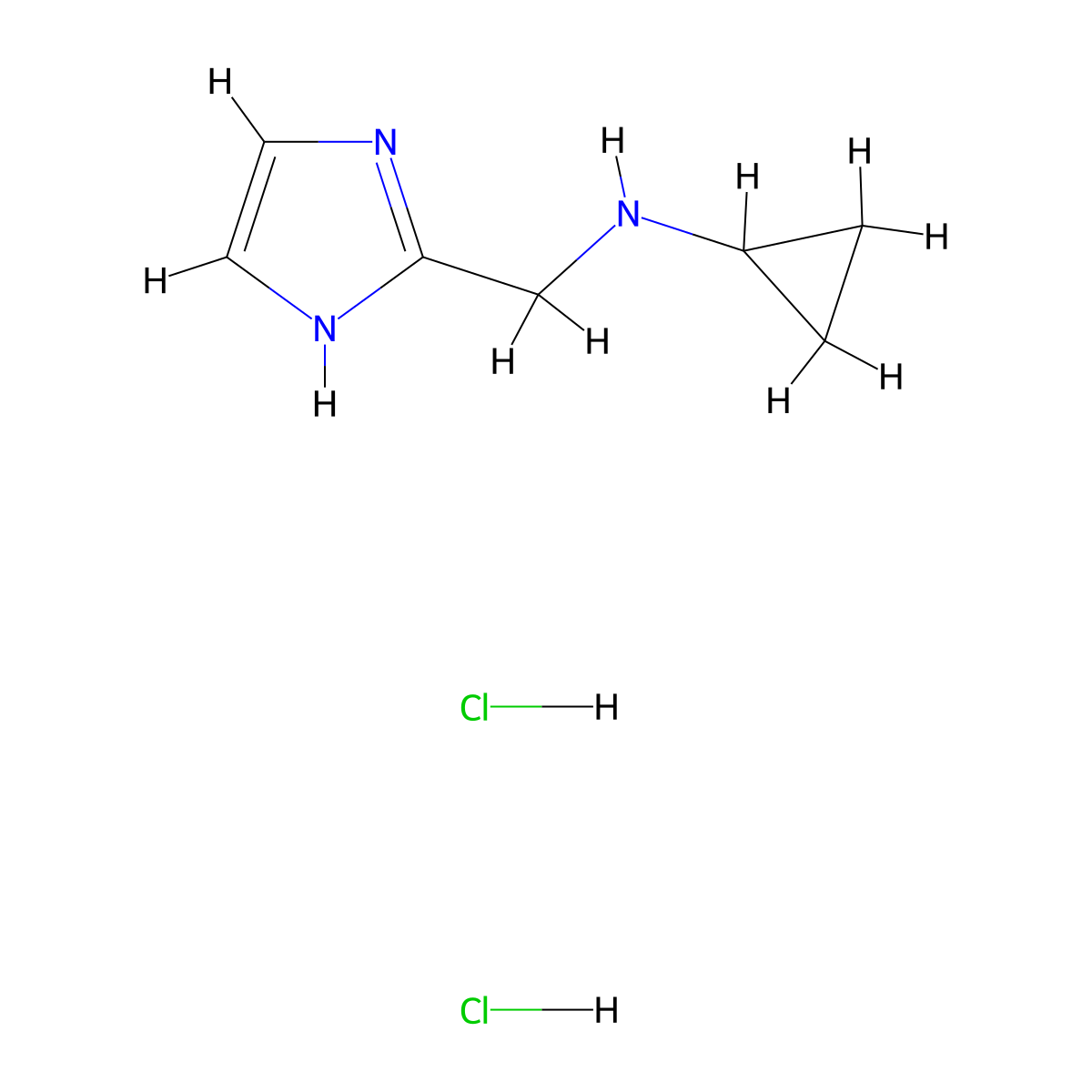 N-(1H-Imidazol-2-ylmethyl)cyclopropanaminedihydrochloride molecular structure, CAS 1332531-25-5