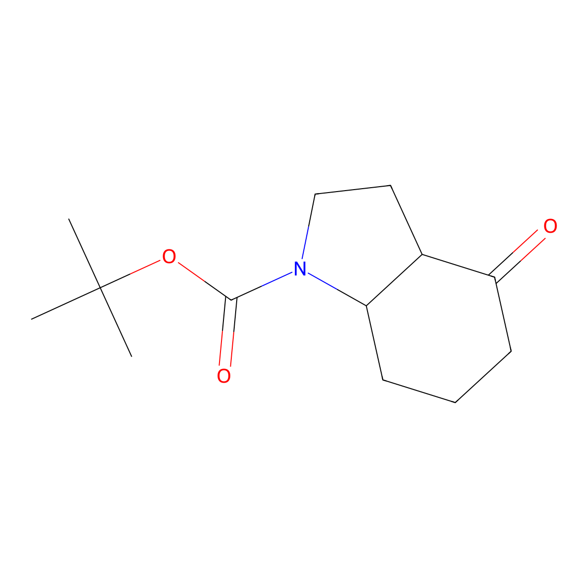 tert-Butyl 4-oxooctahydro-1H-indole-1-carboxylate molecular structure, CAS 1332584-12-9