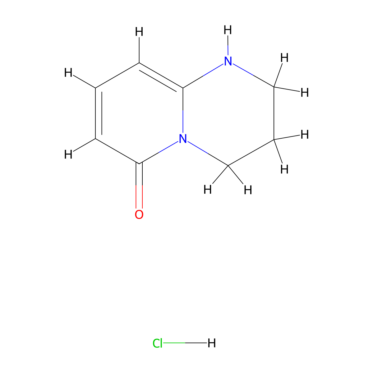 1,2,3,4-Tetrahydro-pyrido[1,2-a]pyrimidin-6-one hydrochloride molecular structure, CAS 1332586-91-0
