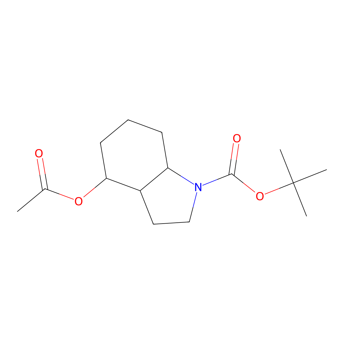 tert-Butyl 4-acetoxyoctahydro-1H-indole-1-carboxylate molecular structure, CAS 1332598-41-0