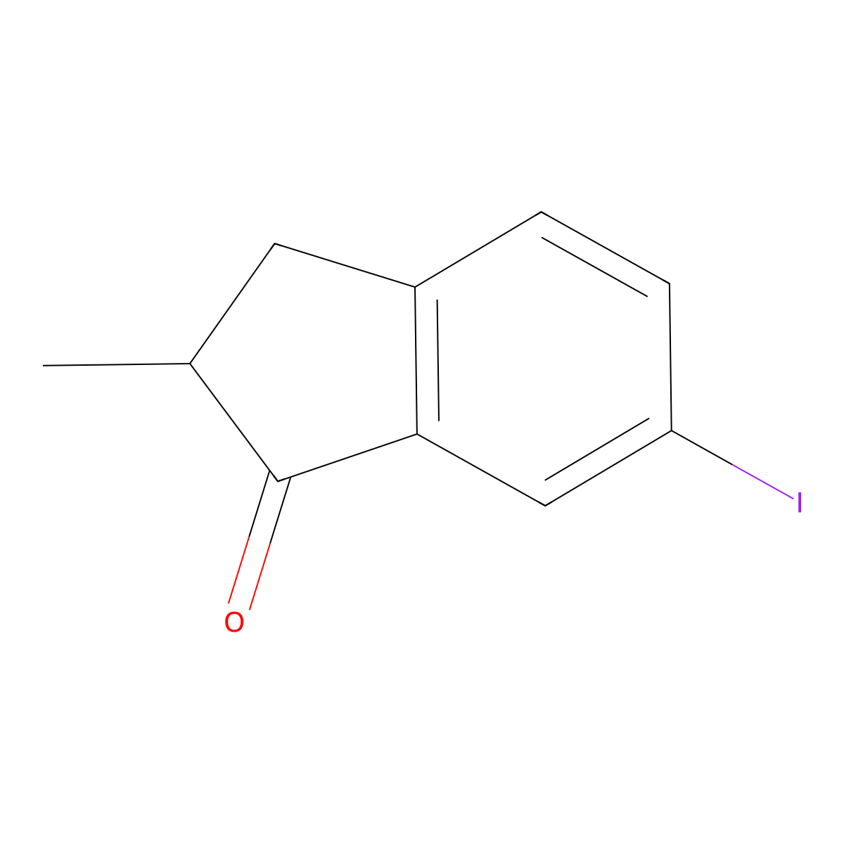 6-Iodo-2-methyl-indan-1-one molecular structure, CAS 1332608-72-6