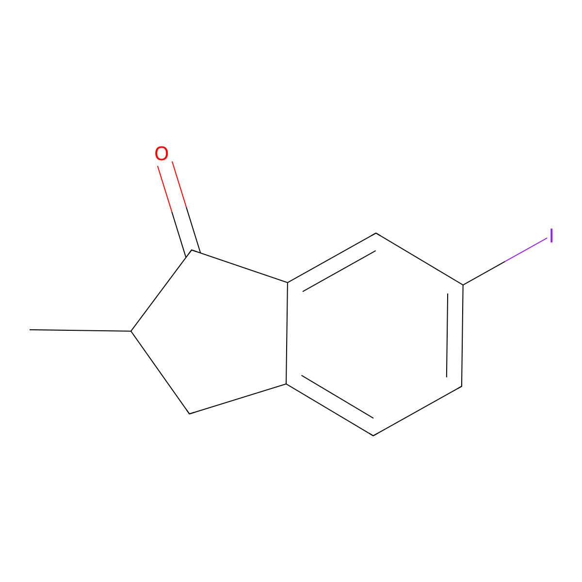 6-Iodo-2-methyl-indan-1-one molecular structure, CAS 1332608-72-6