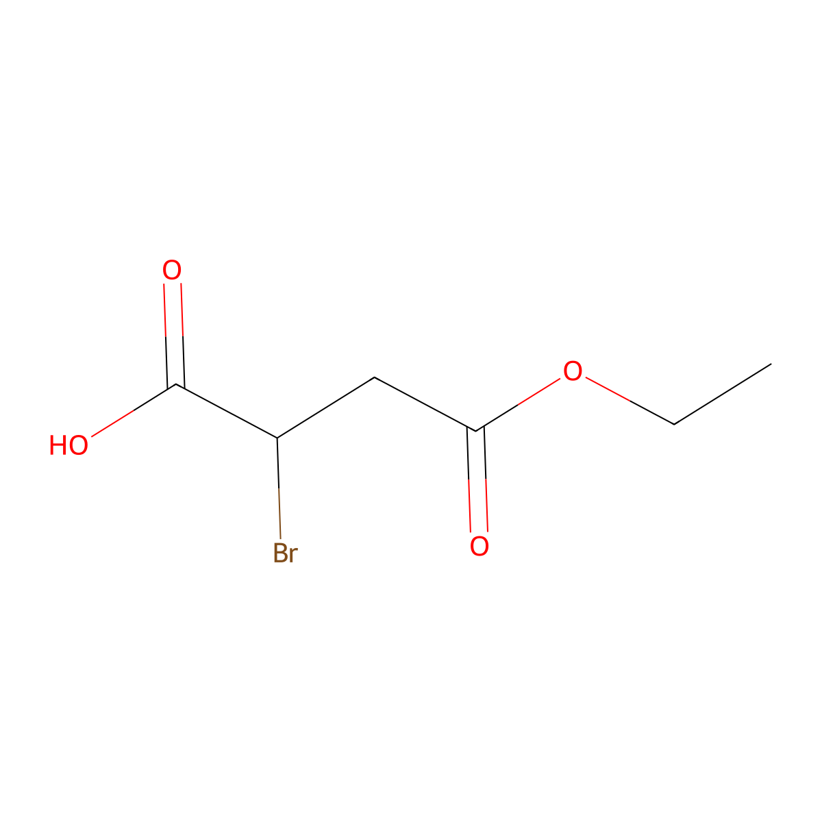 (2S)-2-bromo-4-ethoxy-4-oxobutanoic acid molecular structure, CAS 1332610-01-1