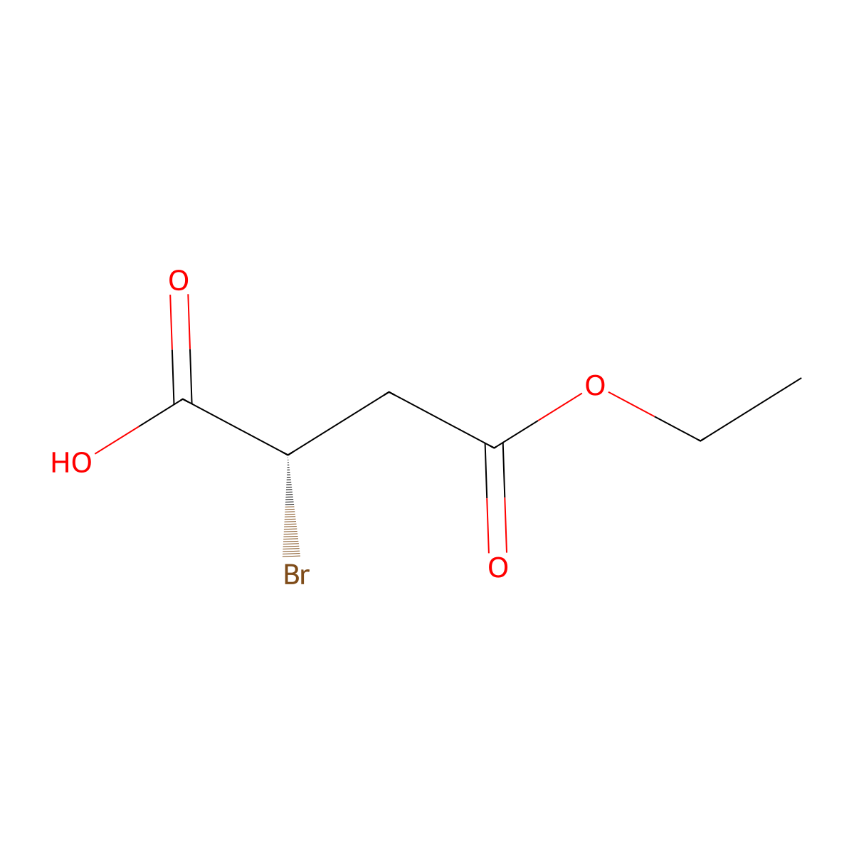 (2S)-2-bromo-4-ethoxy-4-oxobutanoic acid molecular structure, CAS 1332610-01-1