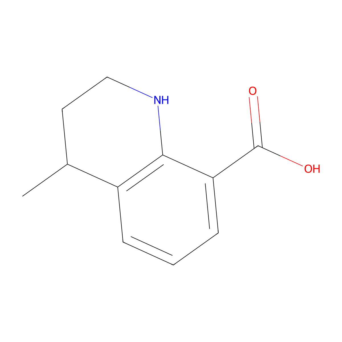 4-Methyl-1,2,3,4-tetrahydroquinoline-8-carboxylic acid molecular structure, CAS 1332627-31-2