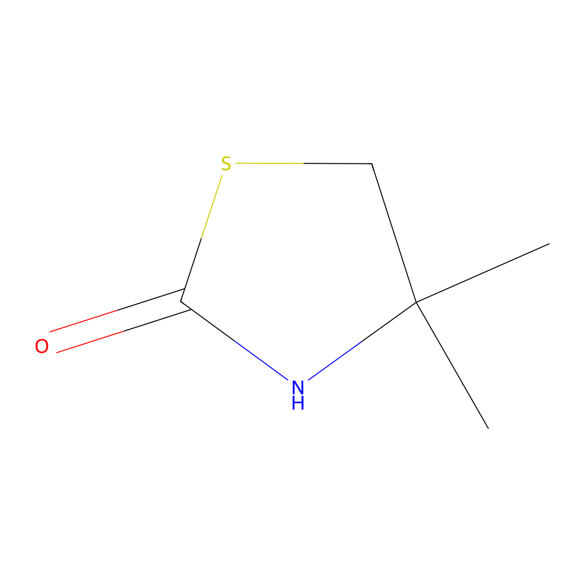 4,4-Dimethyl-1,3-thiazolidin-2-one molecular structure, CAS 1332631-03-4