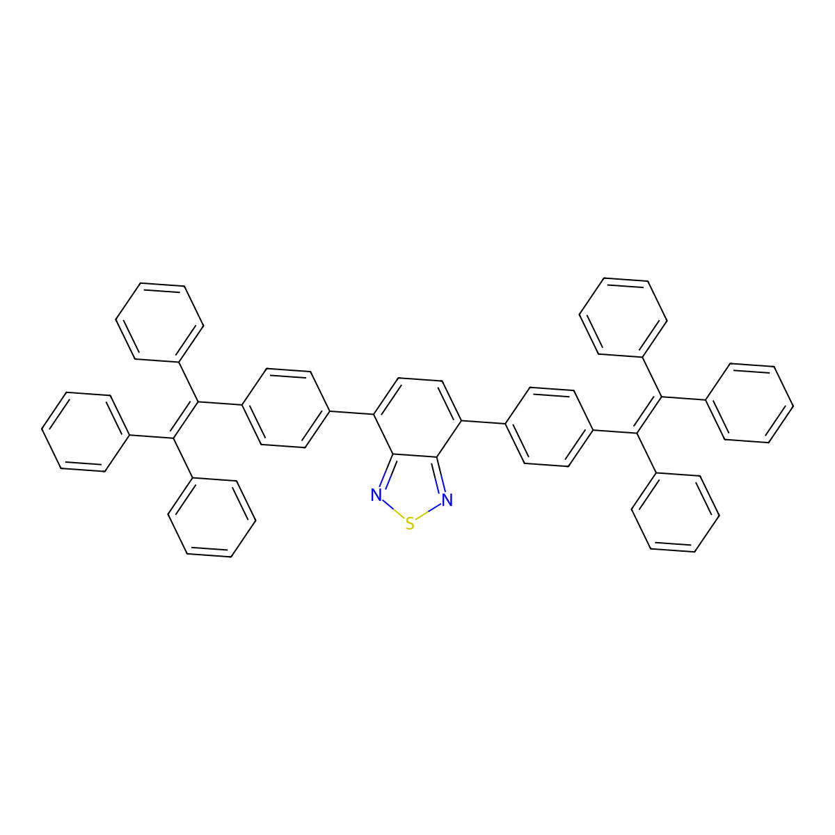 4,7-Bis(4-(1,2,2-triphenylvinyl)phenyl)benzo[c][1,2,5]thiadiazole molecular structure, CAS 1332644-19-5