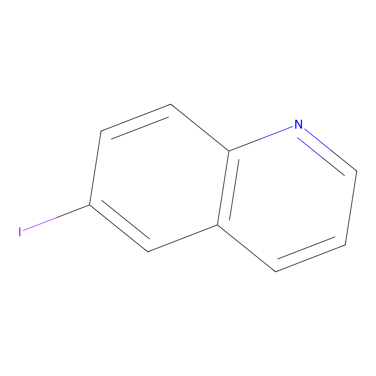 6-Iodoquinoline molecular structure, CAS 13327-31-6