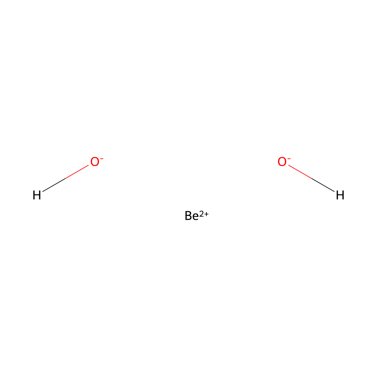 Beryllium;dihydroxide molecular structure, CAS 13327-32-7