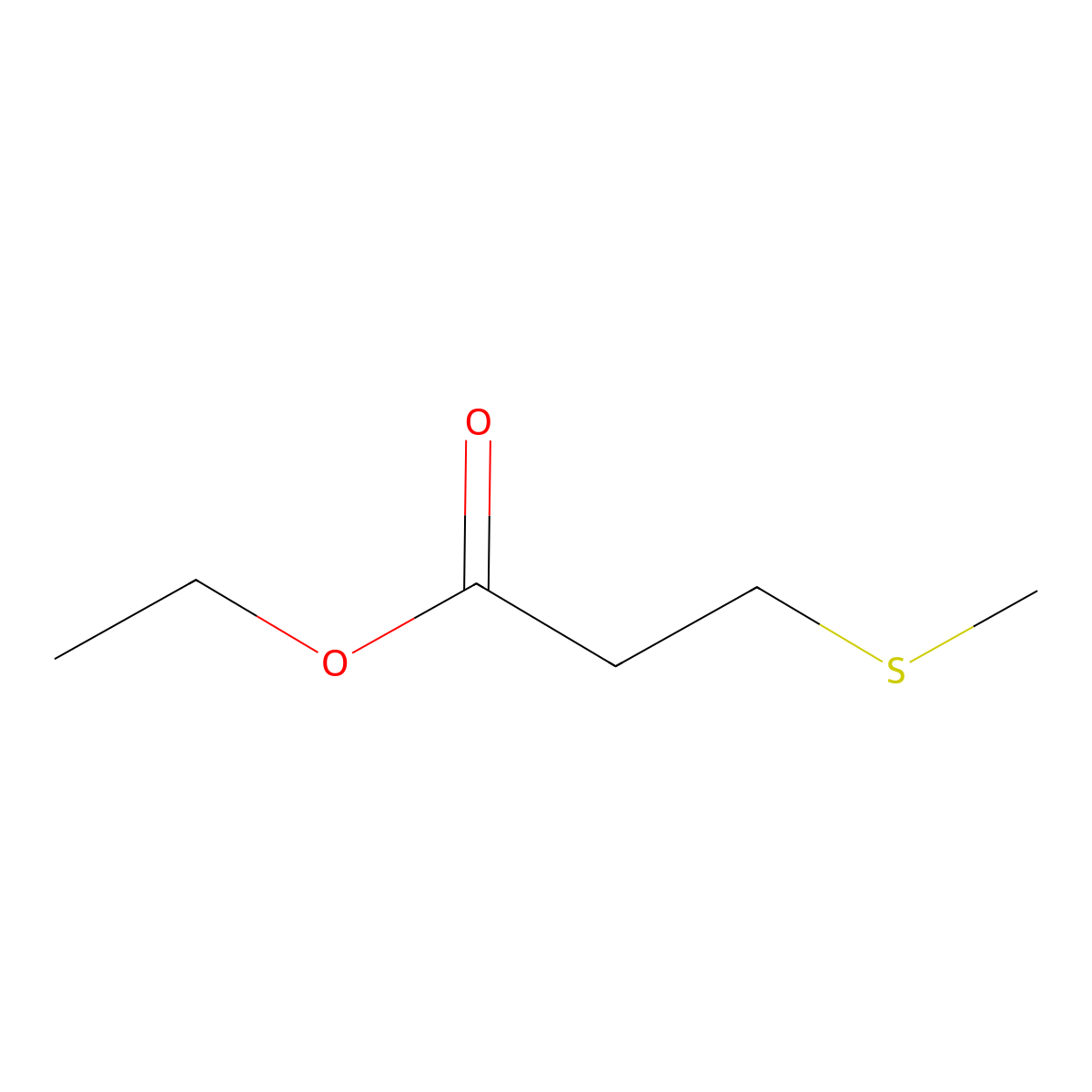 Ethyl 3-(methylthio)propionate molecular structure, CAS 13327-56-5