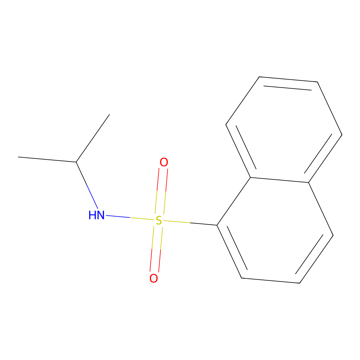 N-isopropyl-1-naphthalenesulfonamide molecular structure, CAS 133270-70-9