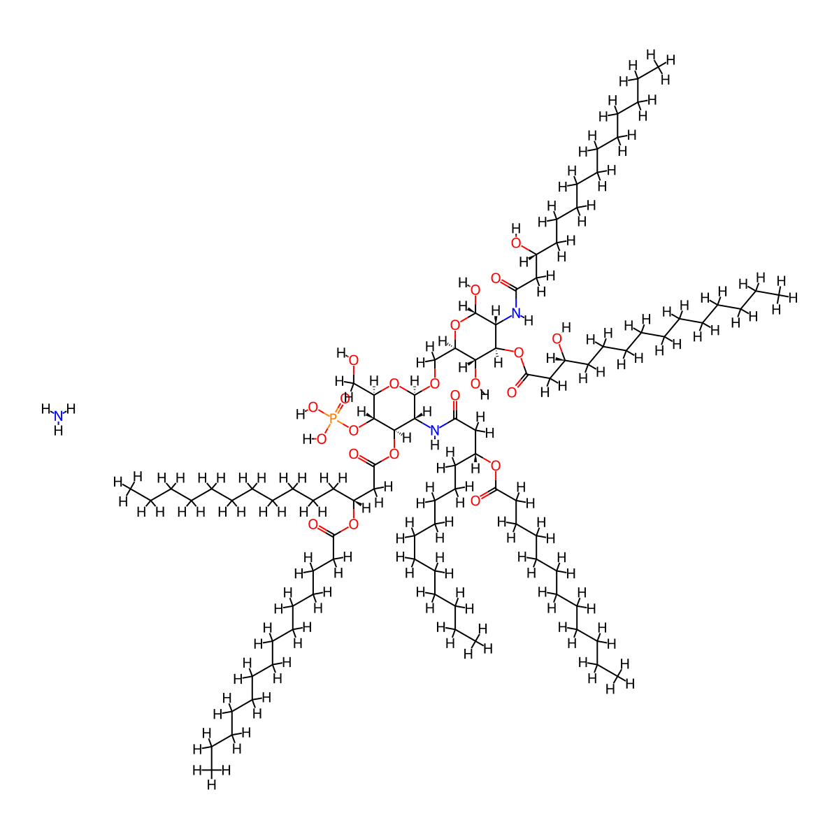 Monophosphoryl Lipid A-12 molecular structure, CAS 1332714-01-8