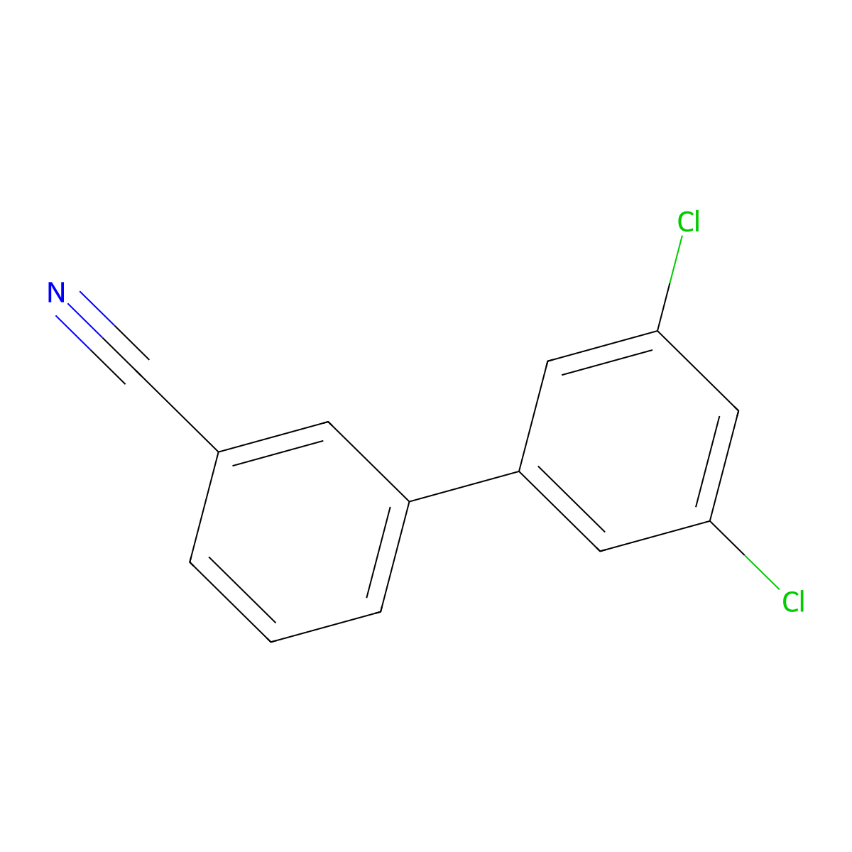 3-(3,5-Dichlorophenyl)benzonitrile molecular structure, CAS 1332747-46-2