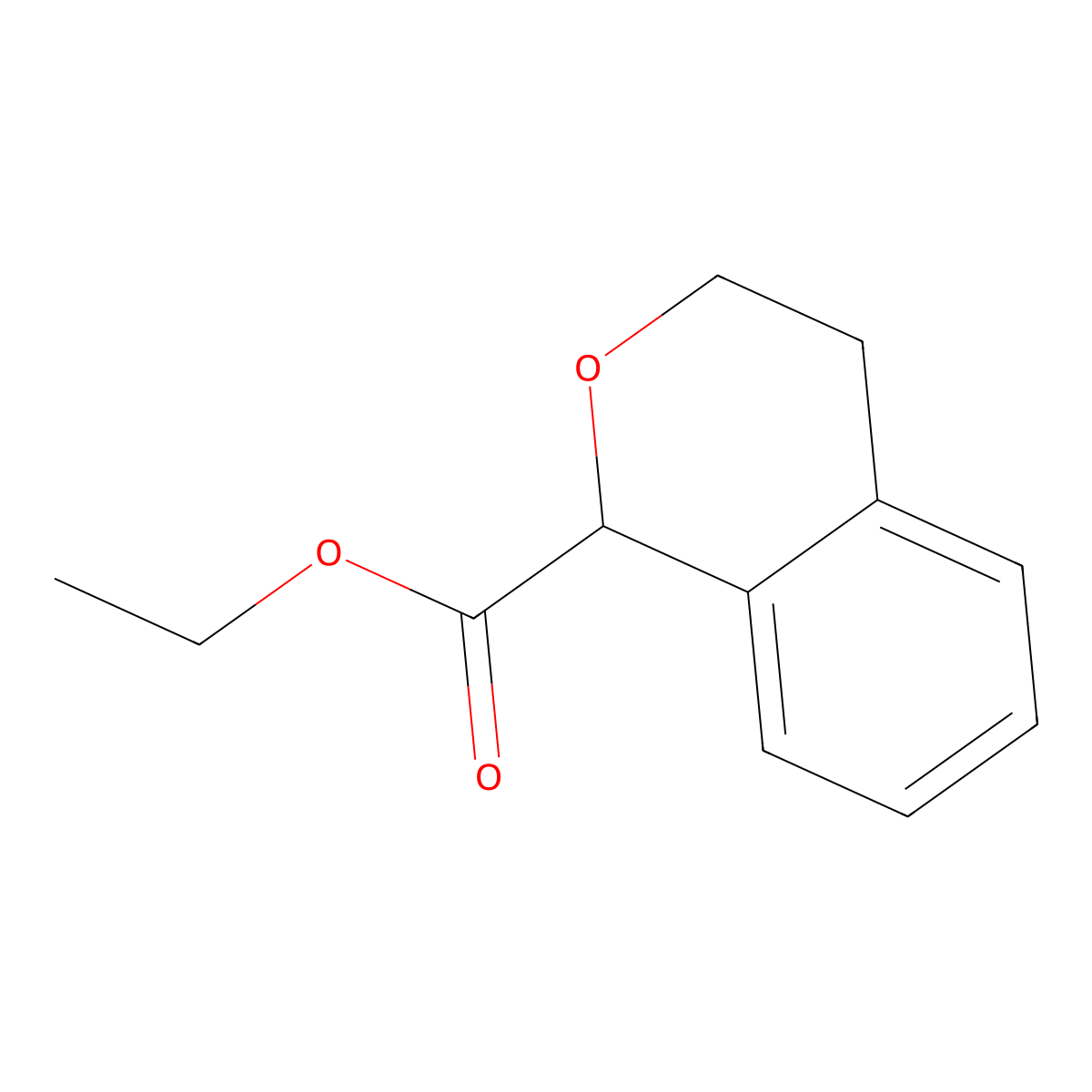 Ethyl isochromane-1-carboxylate molecular structure, CAS 13328-87-5
