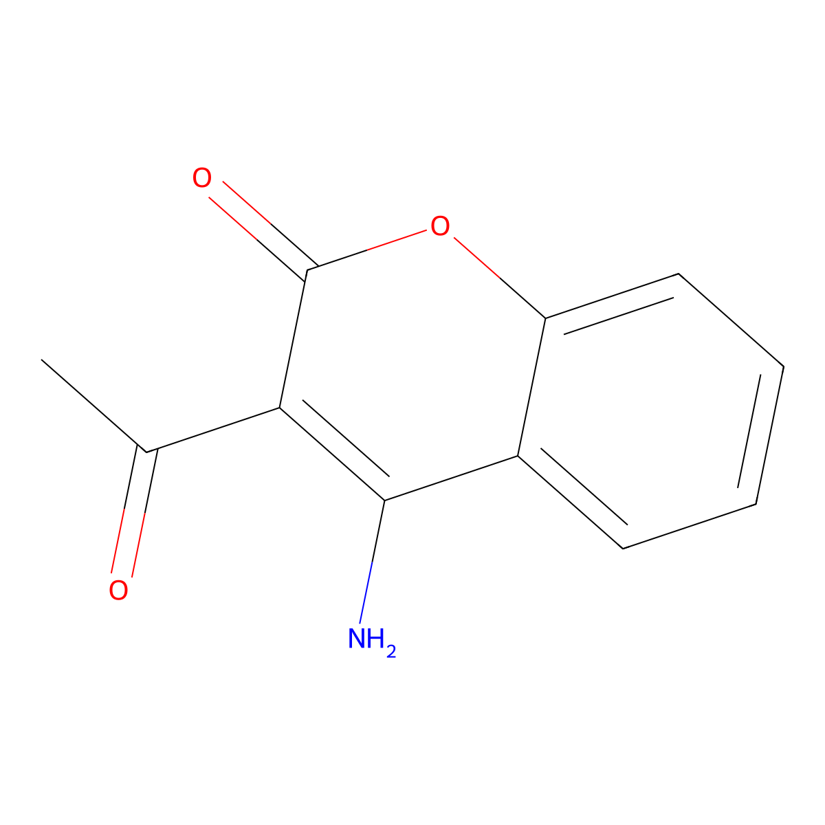 3-Acetyl-4-amino-2H-chromen-2-one molecular structure, CAS 133280-77-0
