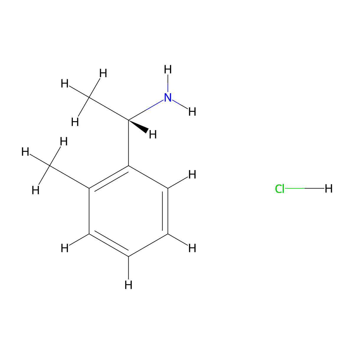 (S)-1-(o-Tolyl)ethanamine hydrochloride molecular structure, CAS 1332832-16-2