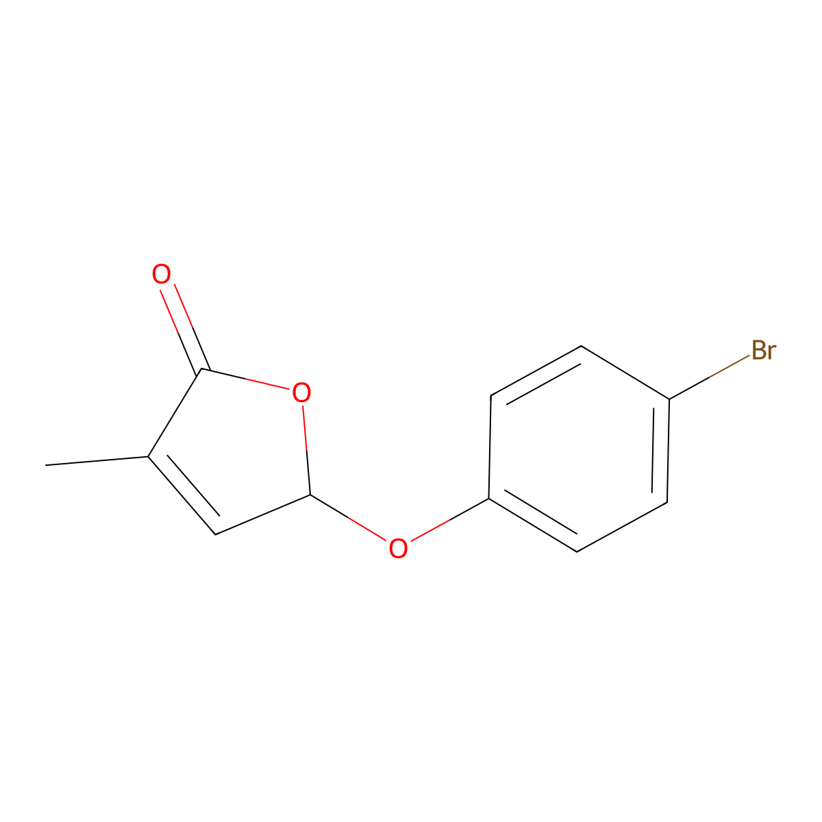 5-(4-bromophenoxy)-3-methylfuran-2(5H)-one molecular structure, CAS 1332863-94-1