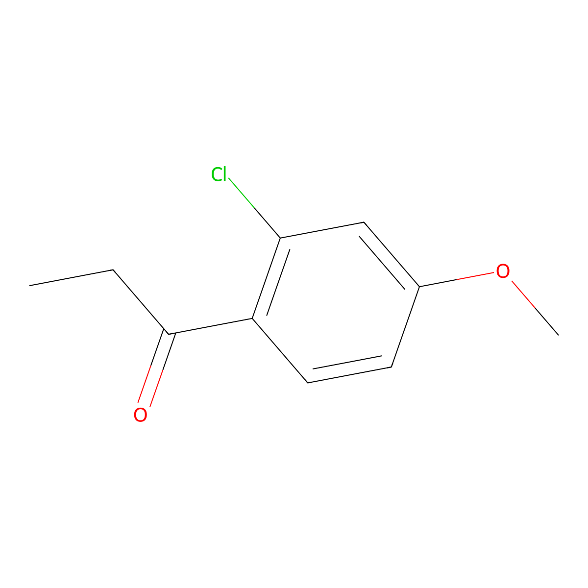 1-(2-Chloro-4-methoxyphenyl)propan-1-one molecular structure, CAS 13329-61-8