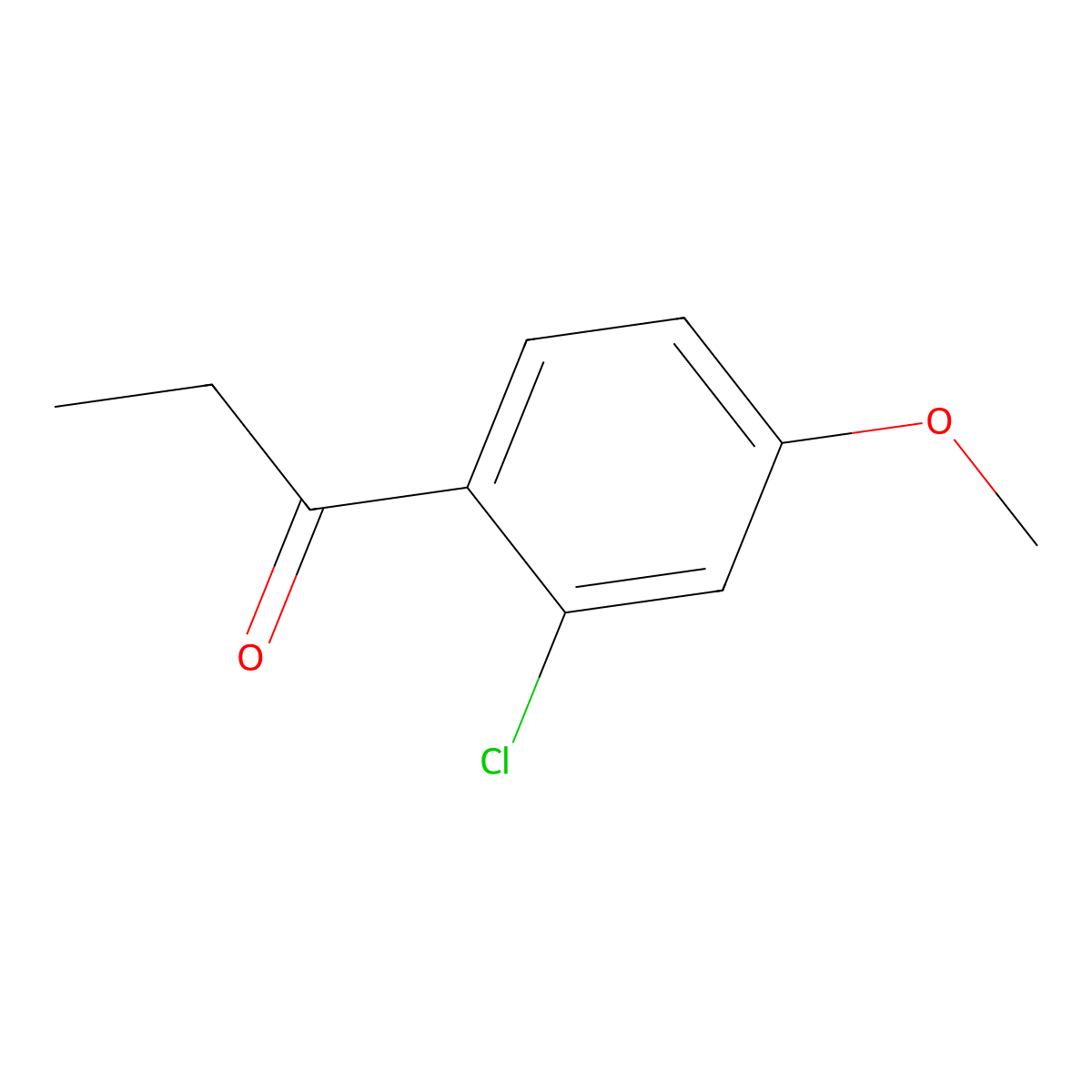 1-(2-Chloro-4-methoxyphenyl)propan-1-one molecular structure, CAS 13329-61-8