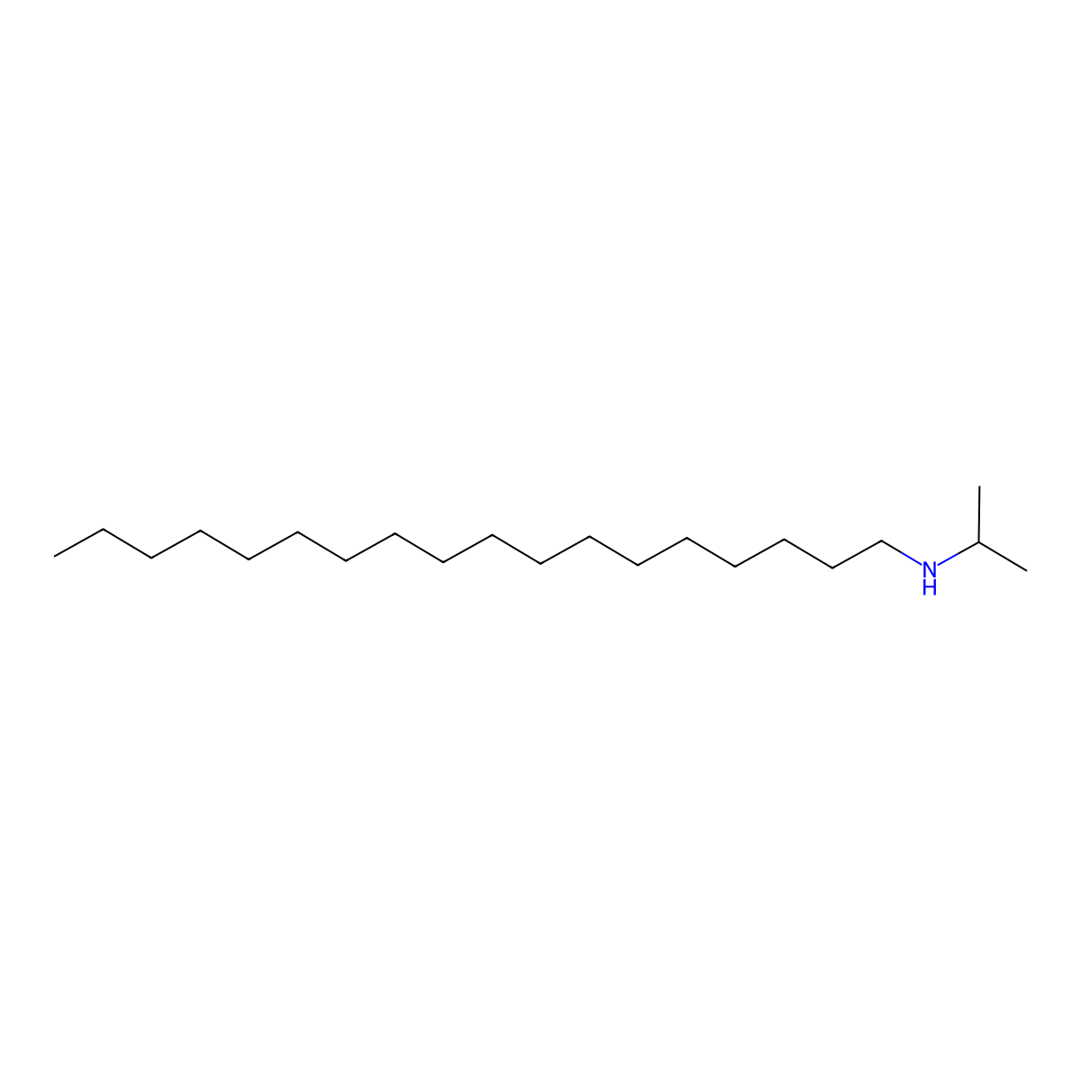 1-Octadecanamine, N-(1-methylethyl)- molecular structure, CAS 13329-71-0