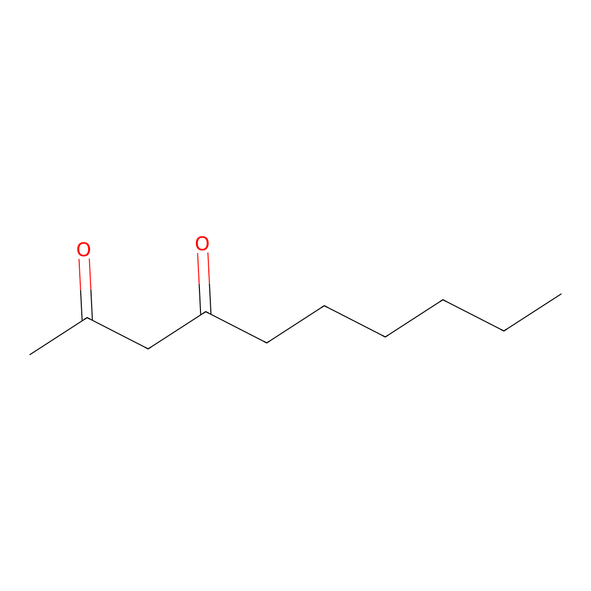 Decane-2,4-dione molecular structure, CAS 13329-78-7
