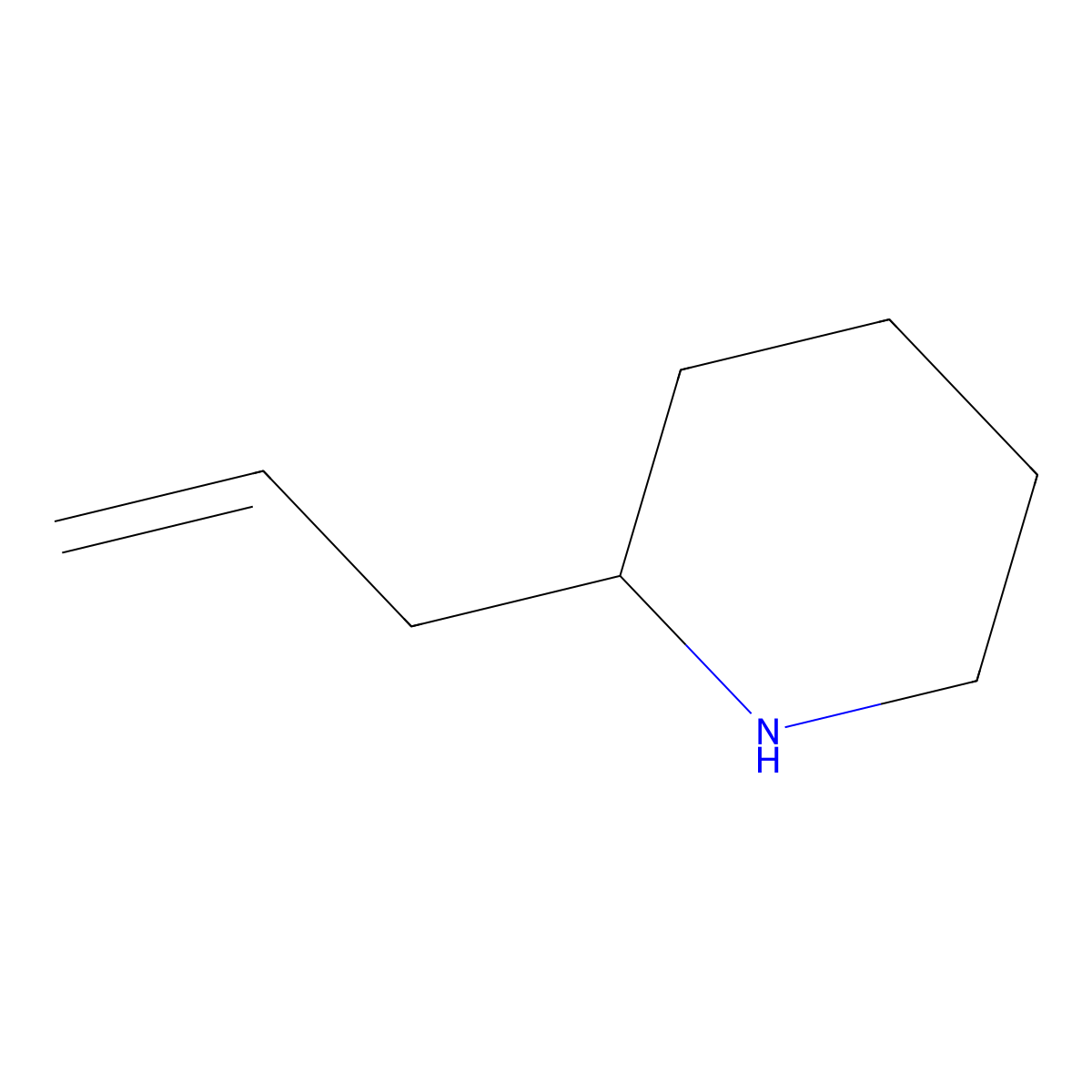 Piperidine, 2-(2-propenyl)-, (S)-(9CI) molecular structure, CAS 133294-33-4