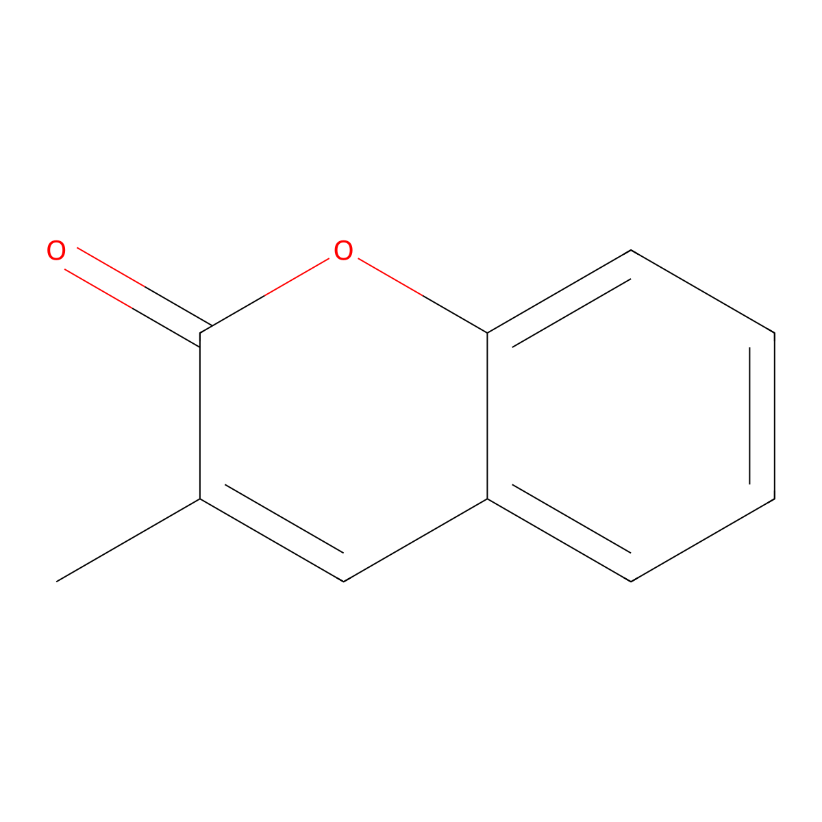 Methylcoumarin (mixed isomers) molecular structure, CAS 1333-47-7