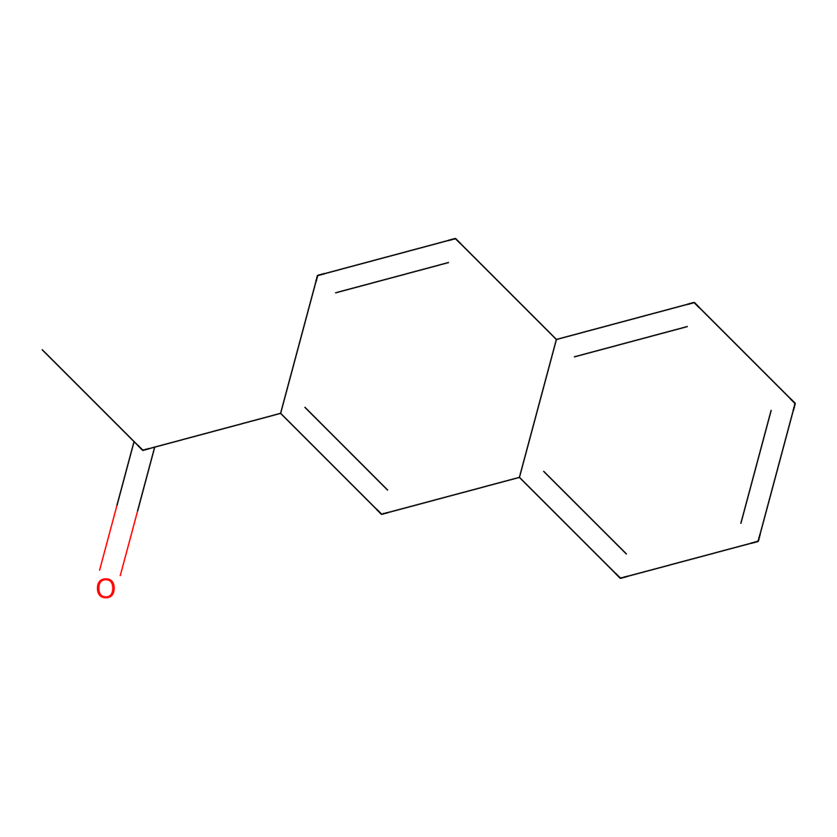 2-Acetylnaphthalene molecular structure, CAS 1333-52-4