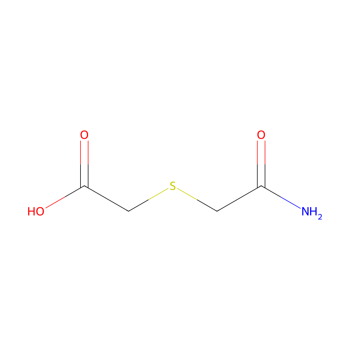 2-[(Carbamoylmethyl)sulfanyl]acetic acid molecular structure, CAS 13330-87-5