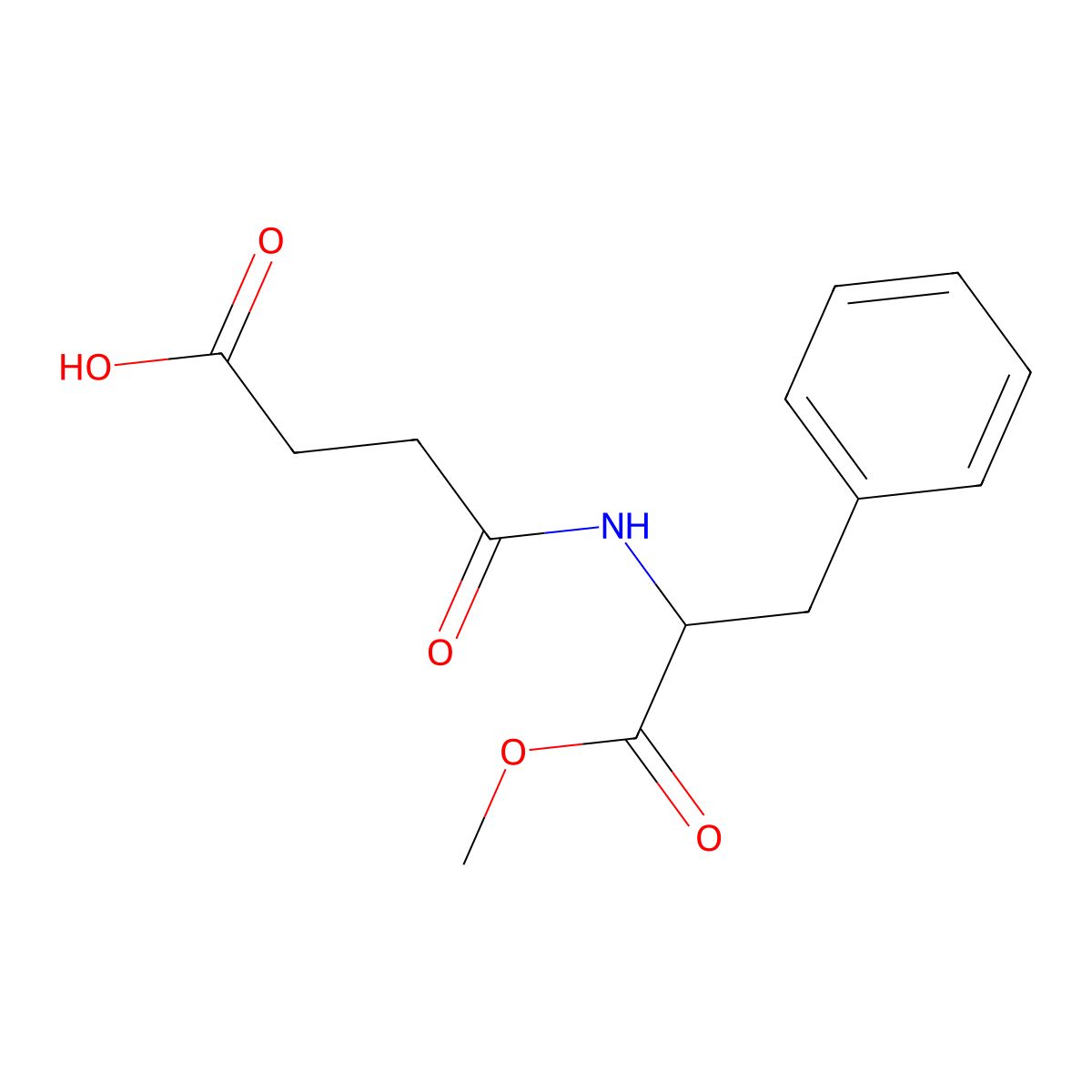 (S)-4-((1-Methoxy-1-oxo-3-phenylpropan-2-yl)amino)-4-oxobutanoic acid molecular structure, CAS 133301-03-8