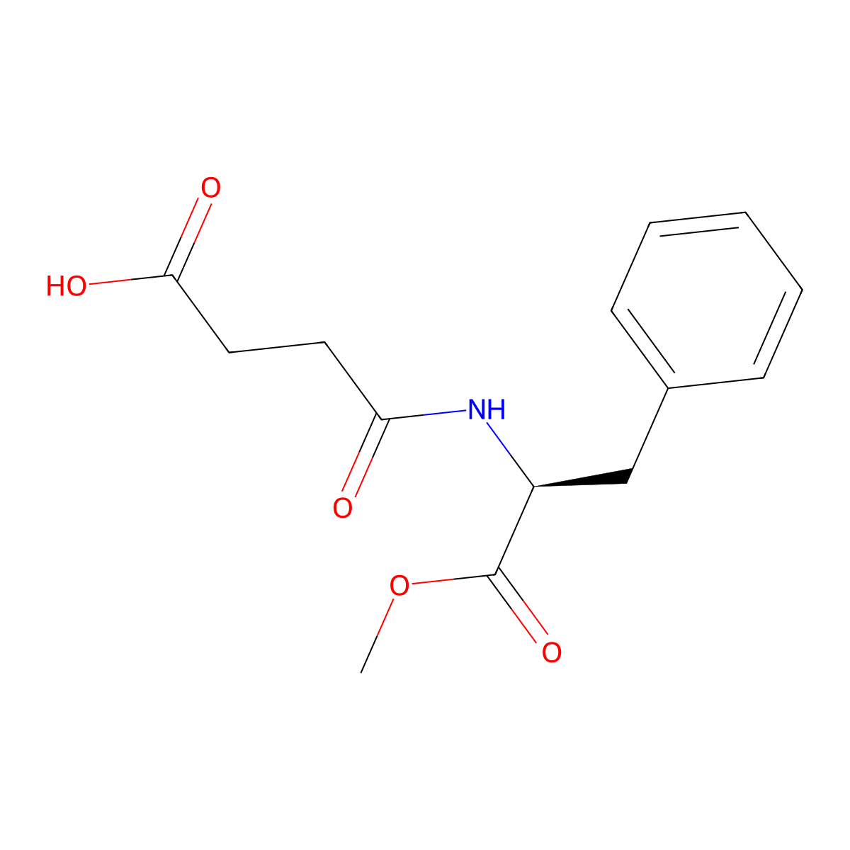 (S)-4-((1-Methoxy-1-oxo-3-phenylpropan-2-yl)amino)-4-oxobutanoic acid molecular structure, CAS 133301-03-8