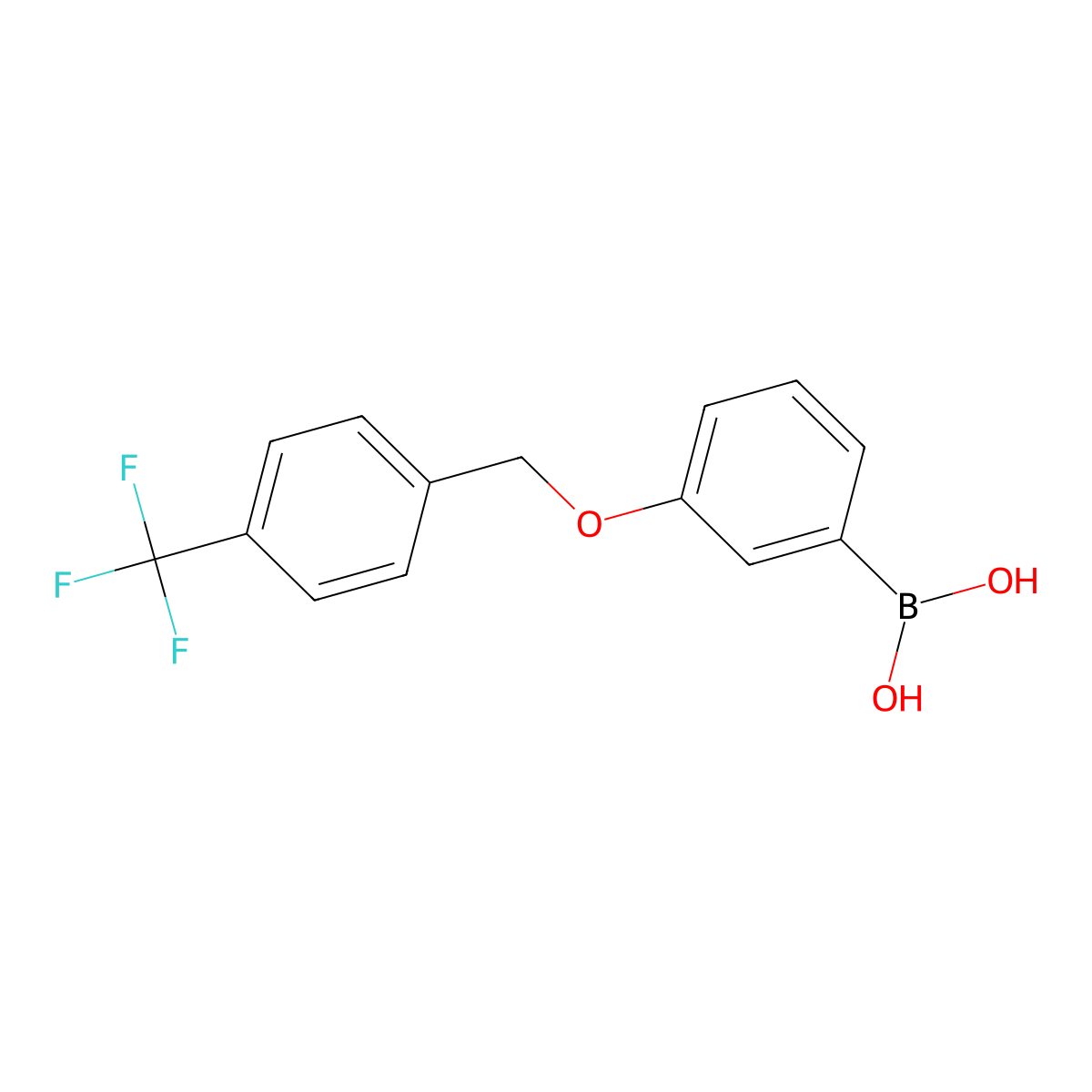 Boronic acid, B-[3-[[4-(trifluoromethyl)phenyl]methoxy]phenyl]- molecular structure, CAS 1333084-04-0