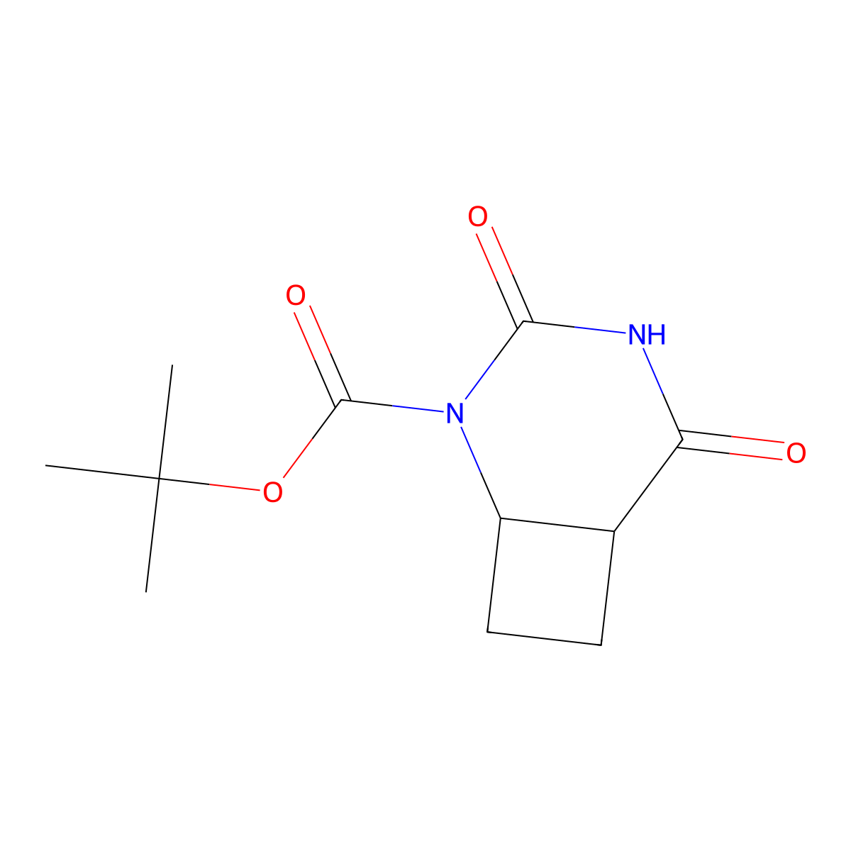 rac-tert-butyl (1R,6S)-3,5-dioxo-2,4-diazabicyclo[4.2.0]octane-2-carboxylate molecular structure, CAS 1333084-18-6