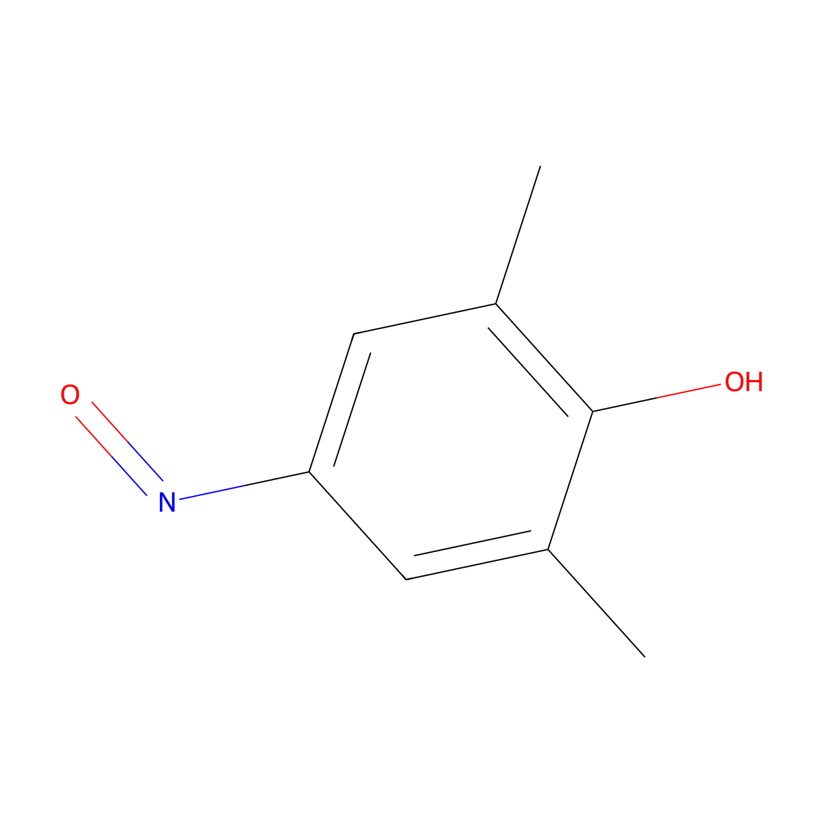 2,6-Dimethyl-4-nitrosophenol molecular structure, CAS 13331-93-6