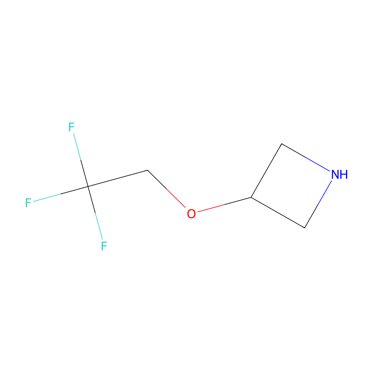 3-(2,2,2-Trifluoroethoxy)azetidine molecular structure, CAS 1333106-09-4
