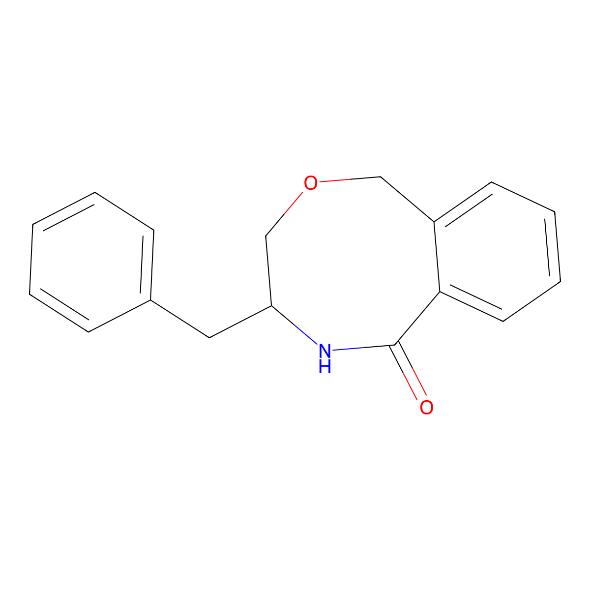 4-Benzyl-4,5-dihydro-1H-benzo[f][1,4]oxazocin-6(3H)-one molecular structure, CAS 1333113-97-5