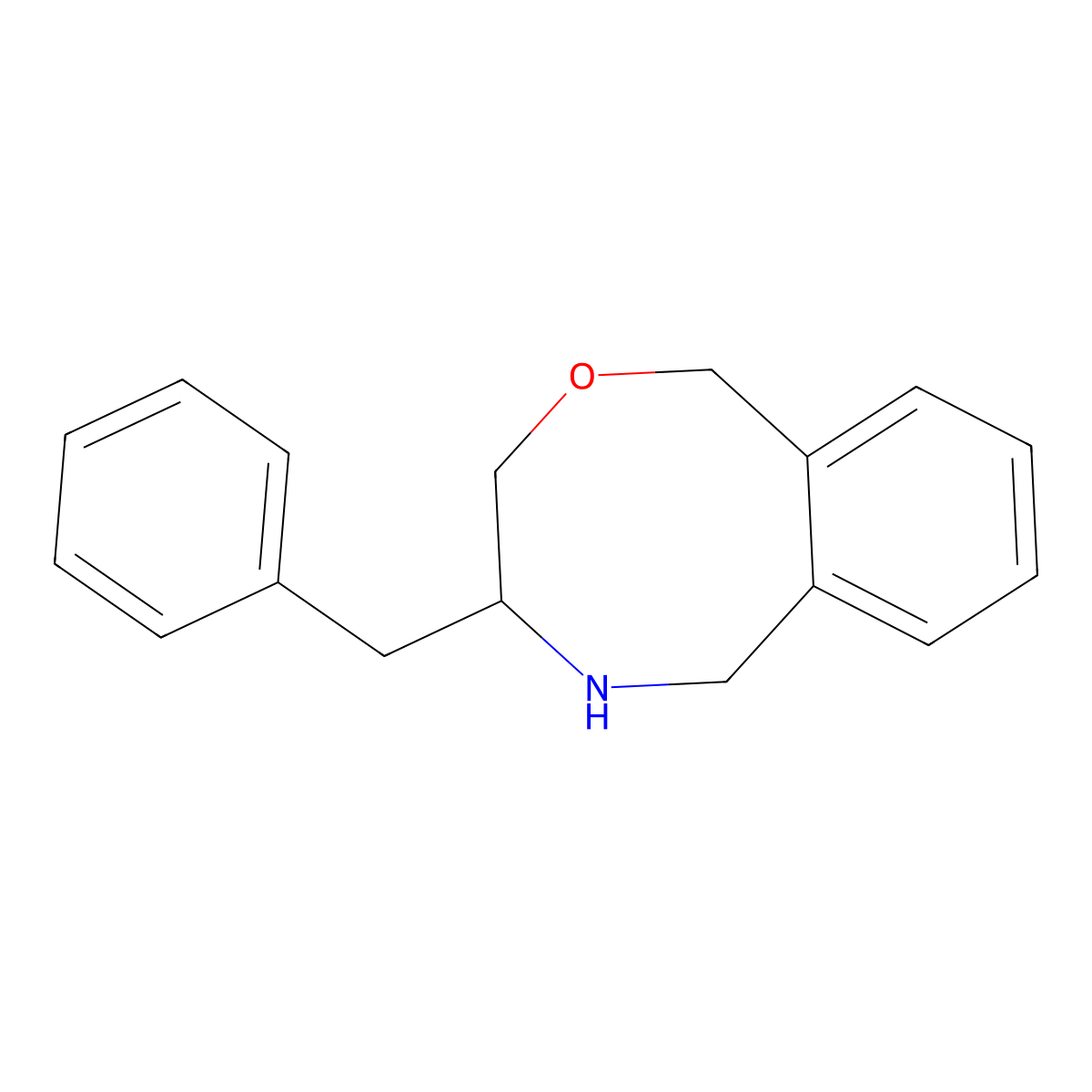 4-Benzyl-3,4,5,6-tetrahydro-1H-benzo[f][1,4]oxazocine molecular structure, CAS 1333113-99-7