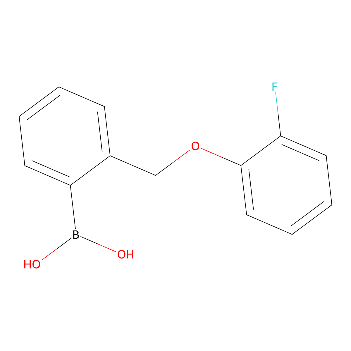 (2-((2-Fluorophenoxy)methyl)phenyl)boronic acid molecular structure, CAS 1333122-34-1