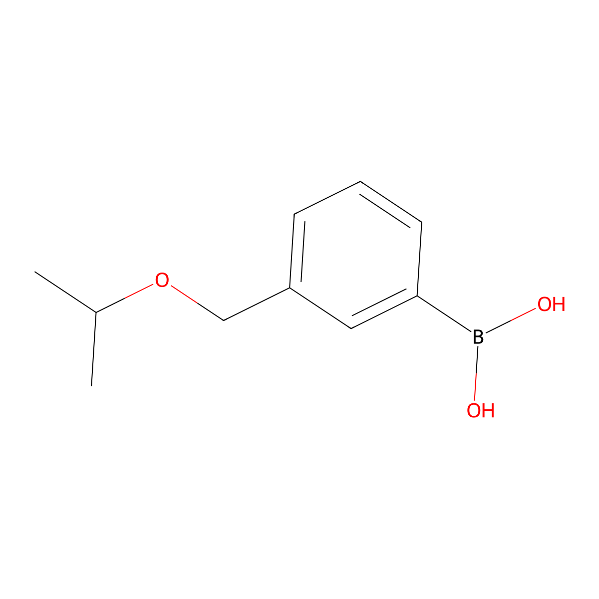 (3-(Isopropoxymethyl)phenyl)boronic acid molecular structure, CAS 1333122-39-6