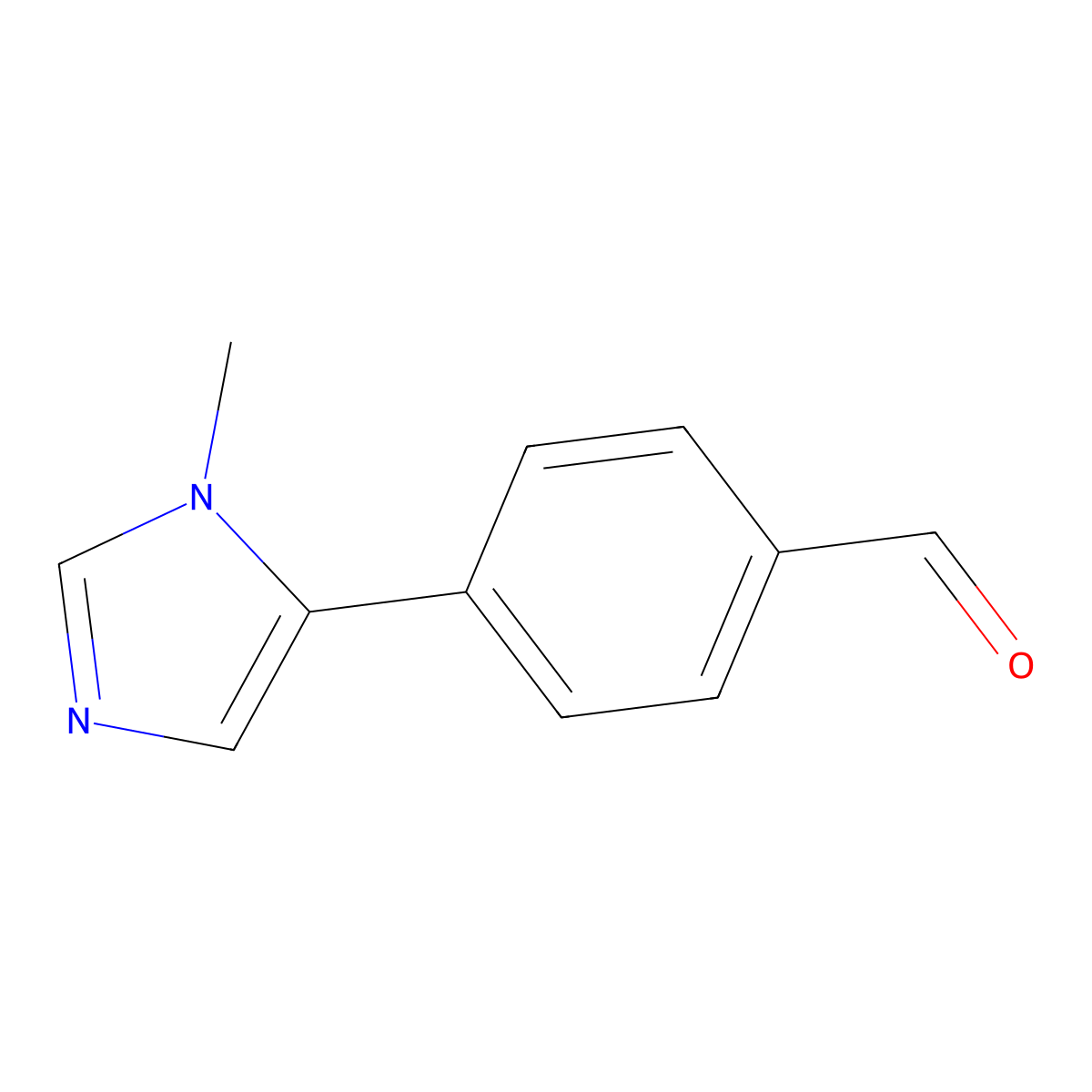 4-(1-Methyl-1H-imidazol-5-YL)benzaldehyde molecular structure, CAS 1333127-94-8