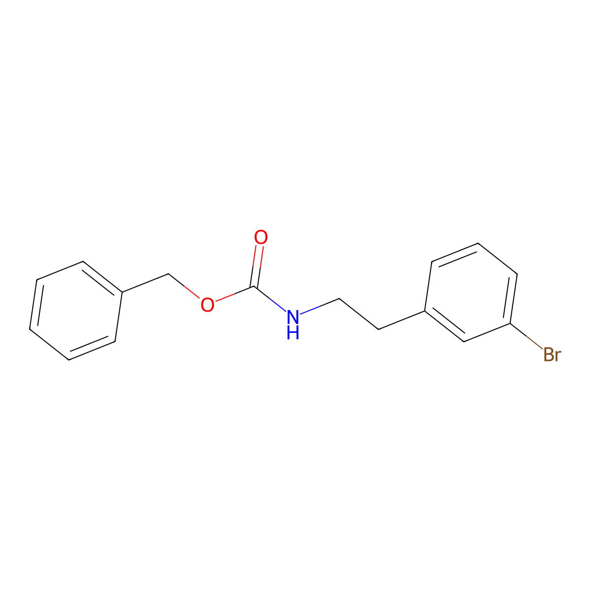 Benzyl 3-bromophenethylcarbamate molecular structure, CAS 1333145-04-2
