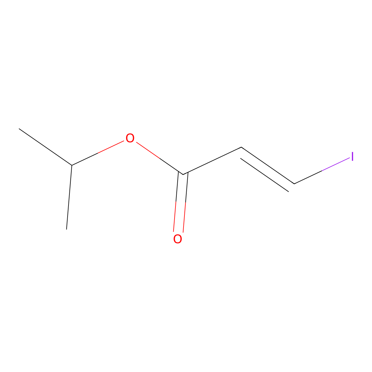 2-Propenoic acid, 3-iodo-, 1-methylethyl ester, (2Z)- molecular structure, CAS 1333154-26-9