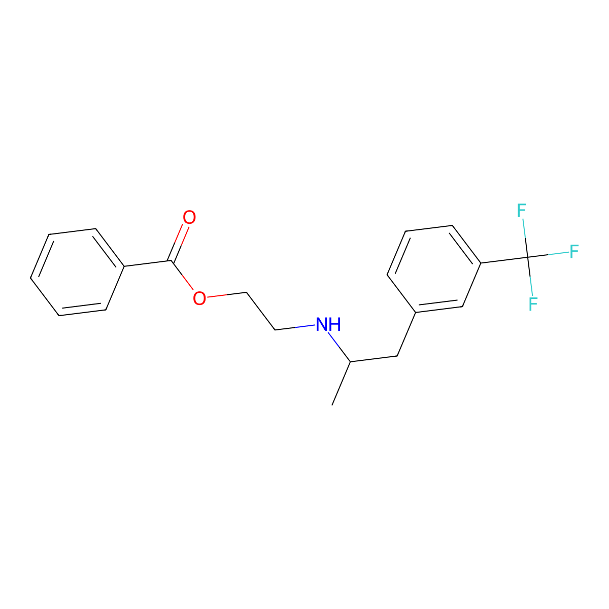 Benfluorex, (S)- molecular structure, CAS 1333167-90-0