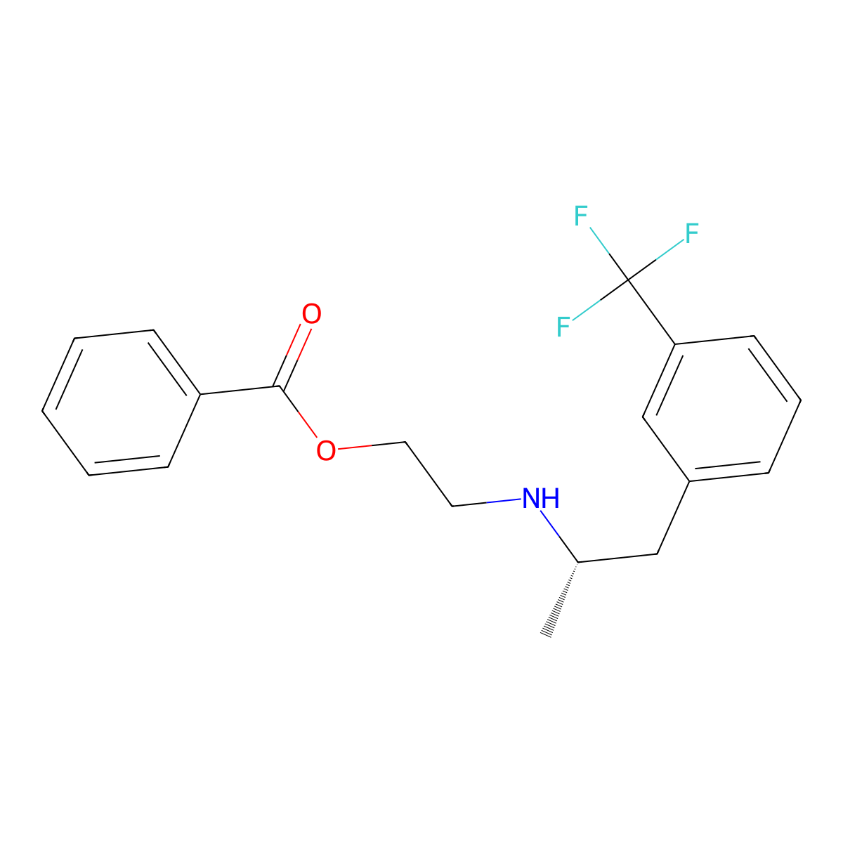 Benfluorex, (S)- molecular structure, CAS 1333167-90-0