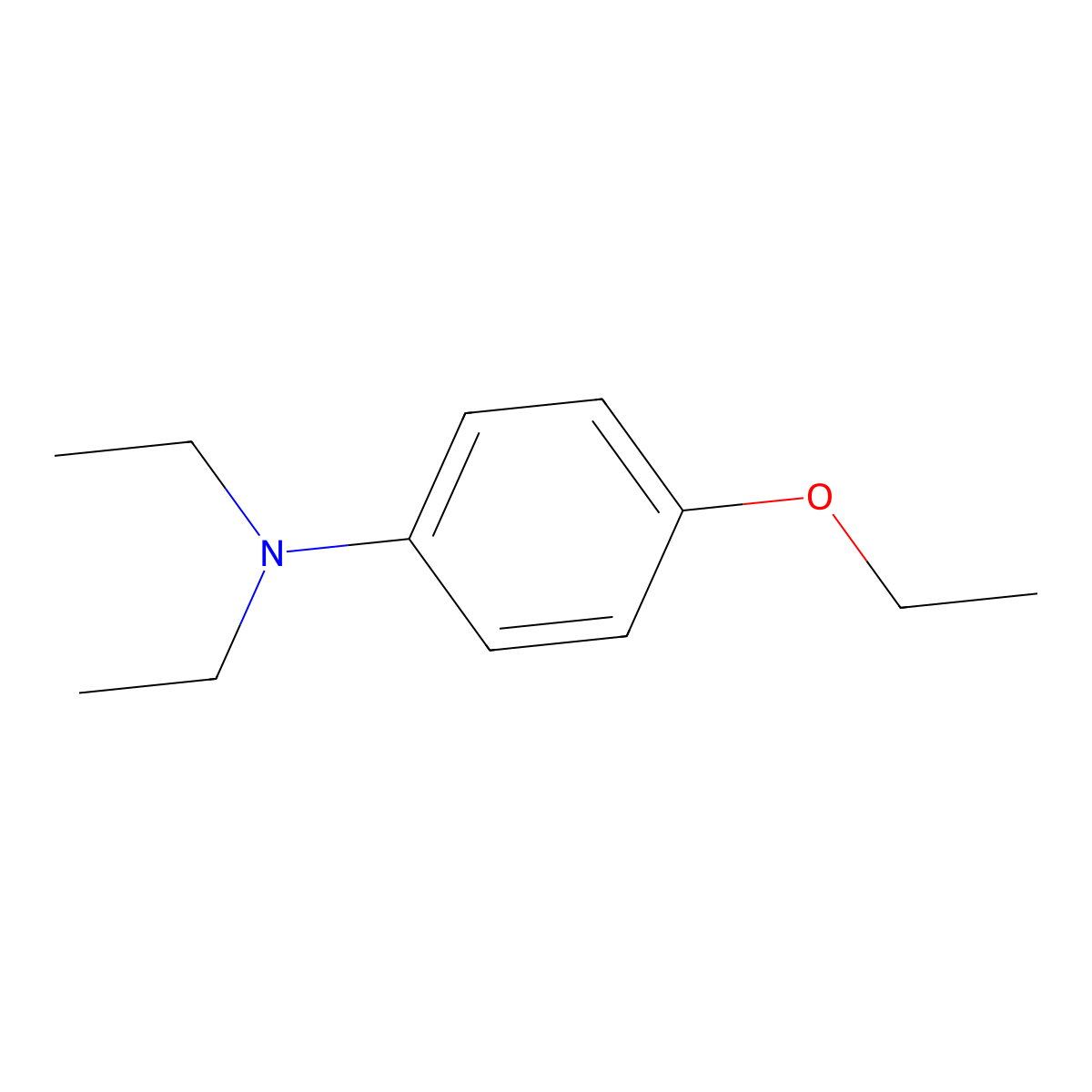 4-Ethoxy-N,N-diethylbenzenamine molecular structure, CAS 133317-05-2